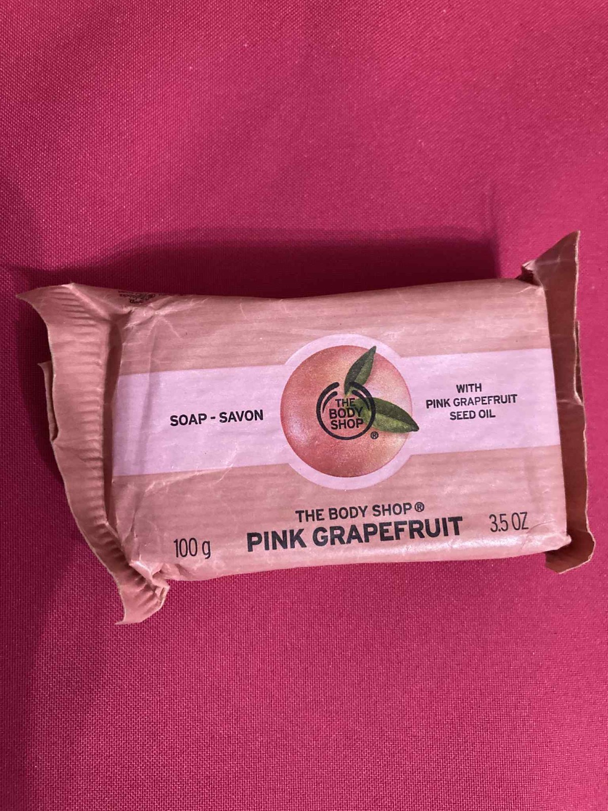 THE BODY SHOP Pink Grapefruit Soap BAR 3.5 oz SEALED New In Package Orig Formula