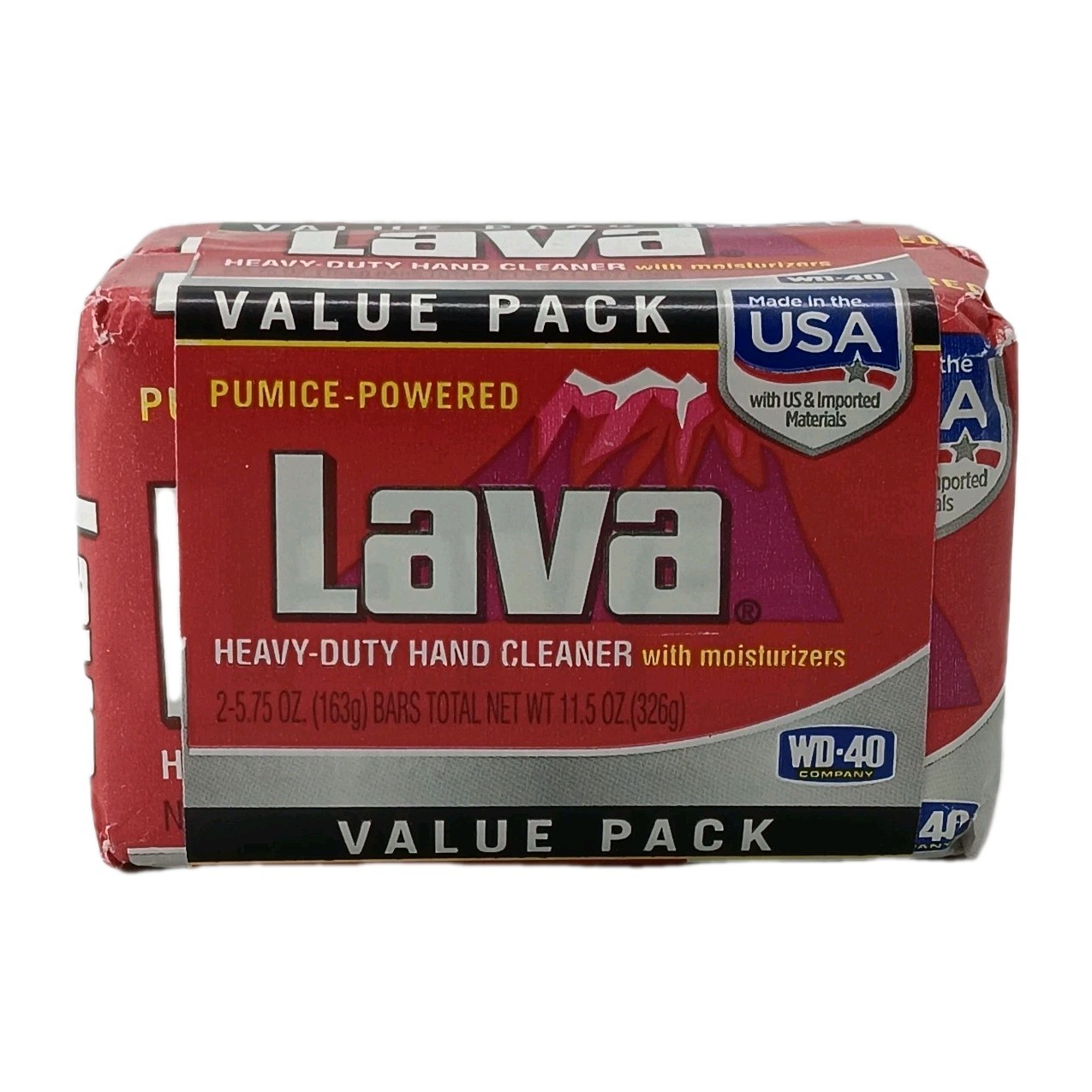 Lava Heavy-Duty Hand Cleaner Bars with Moisturizers 2 Pack – 5.75 OZ Each