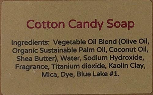 YANKEETRADERS Cotton Candy Soap – Natural, Vegan, Homemade Soap / 2, 4 oz bars