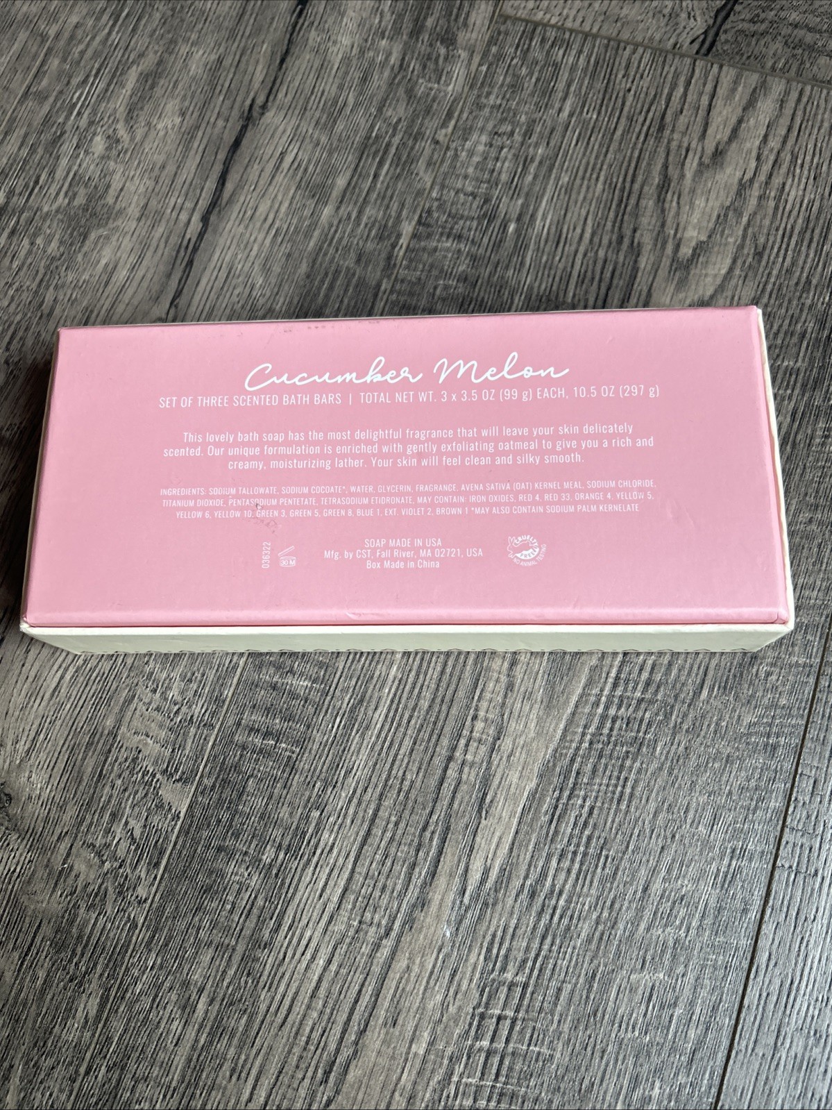 Bath & Body Works Cucumber Melon Set Of Three Scented Bath Bars Gift Set