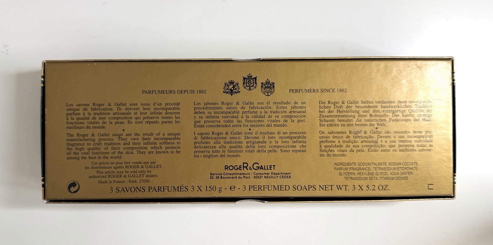 Roger & Gallet Paris Gardenia Soaps 2×3.5 oz Made In France + One Kea Lani Soap
