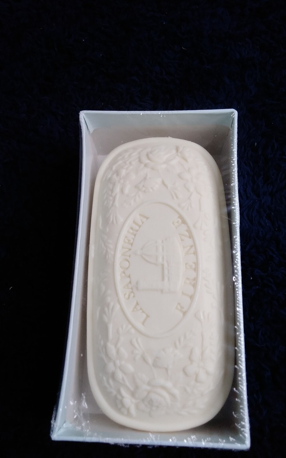 La Saponeria Firenze Sculpted Bath Bar Gardenia Scented Soap NEW SEALED