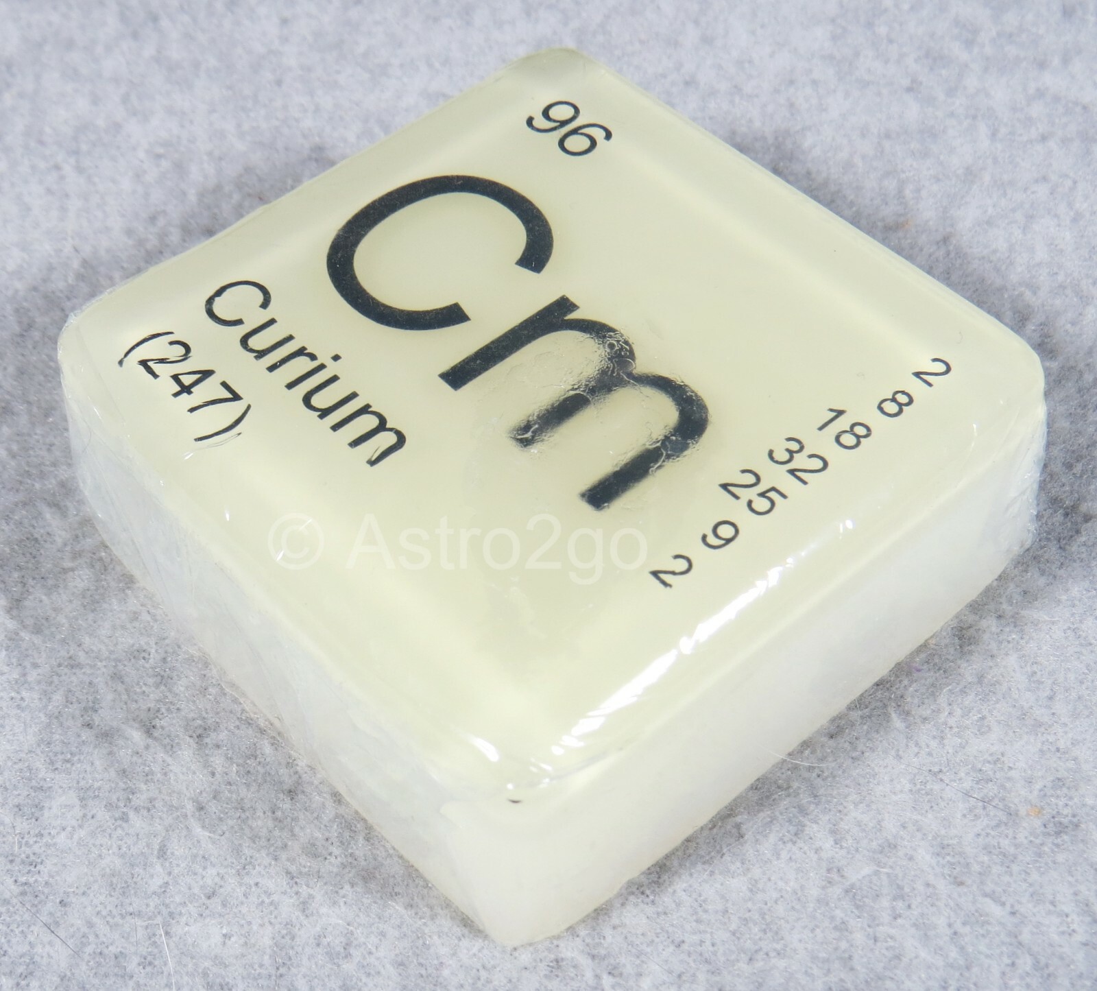 PERIODIC TABLE ELEMENT “Cm” CURIUM NOVELTY GLOW HAND SOAP-4 oz JUST BUBBLY NEW!