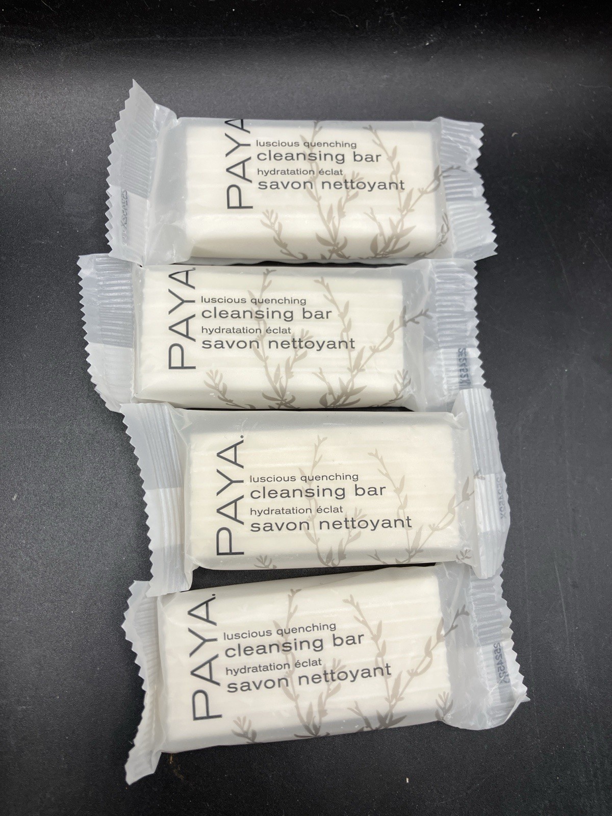 PAYA Organics Facial Bar Soap, Luscious Quenching Cleansing 0.6 oz – Set of 4