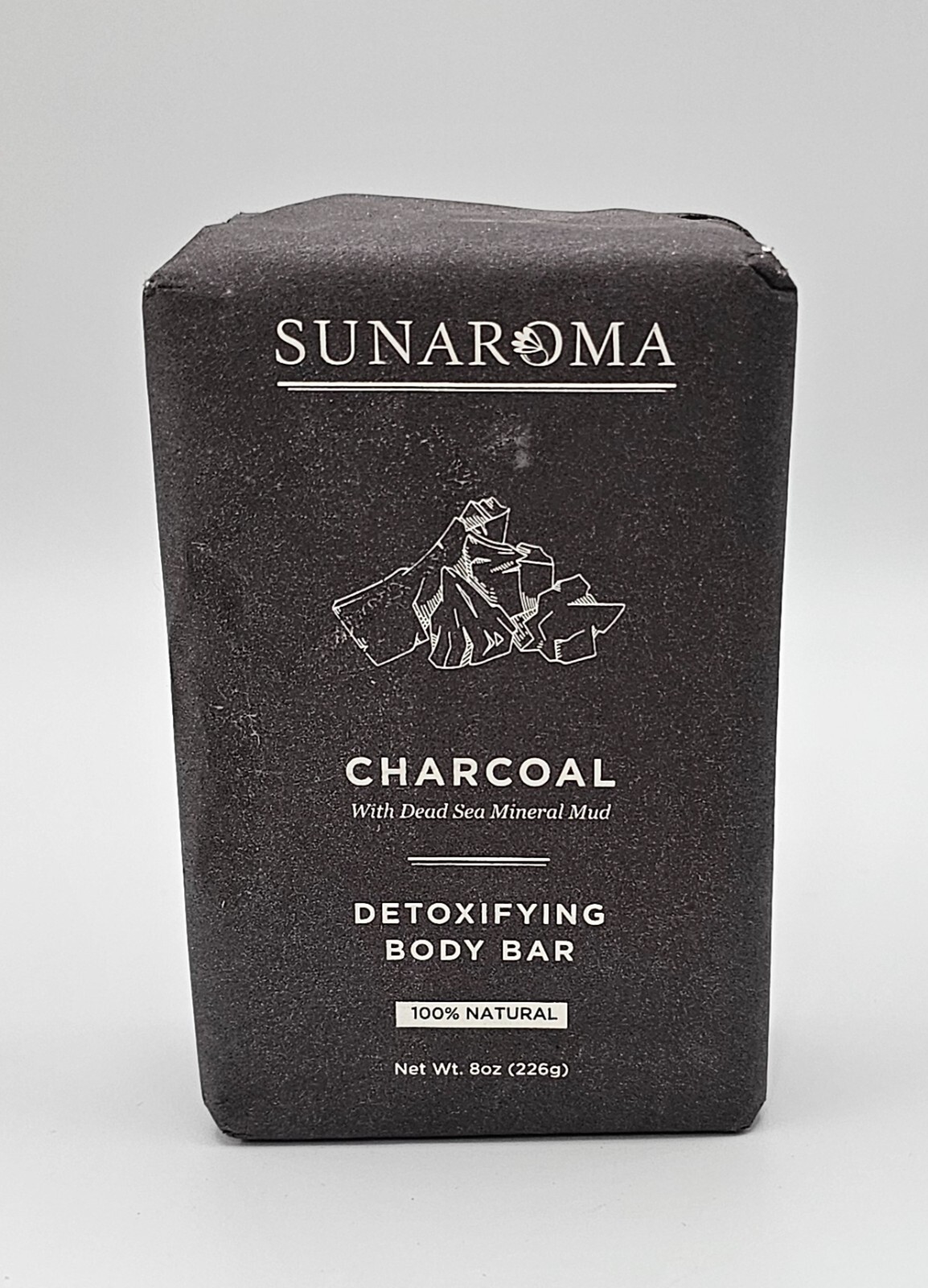 SUNAROMA Charcoal Detoxifying Body Bar 100% Natural 8 oz.