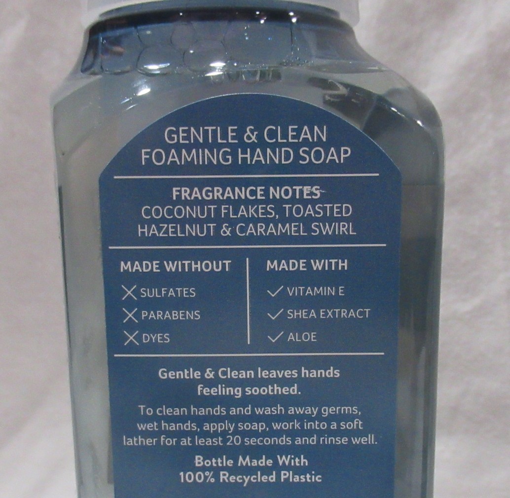 Bath & Body Works Gentle & Clean Foaming Hand Soap Lot 2 WHITE COCONUT CARAMEL