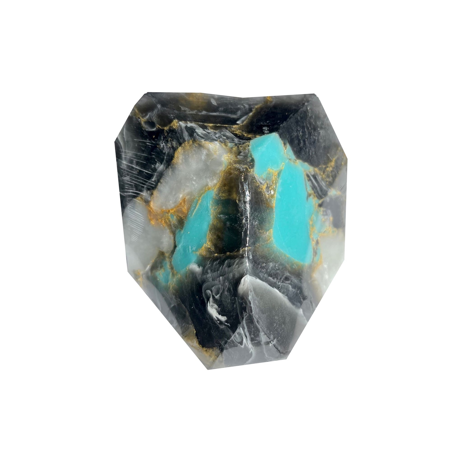 T.S. Pink SoapRocks Jewel Collection – Turquoise in Black Onyx