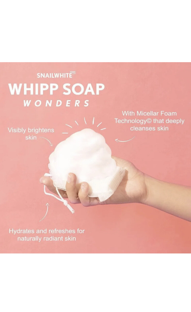 SNAIL WHIT WHIPP SOAP NAMU LIFE Face Wash & Net Delicate Foam Softening 100g