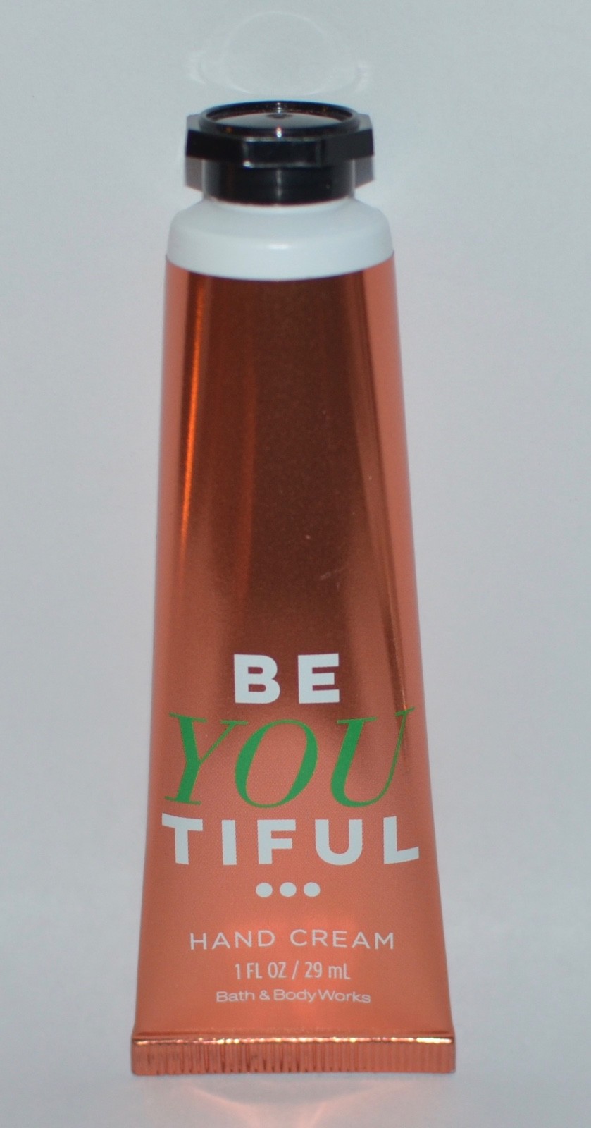 BATH BODY WORKS BE YOU TIFUL BEAUTIFUL SPARKLING PEACH HAND CREAM LOTION 1 OZ