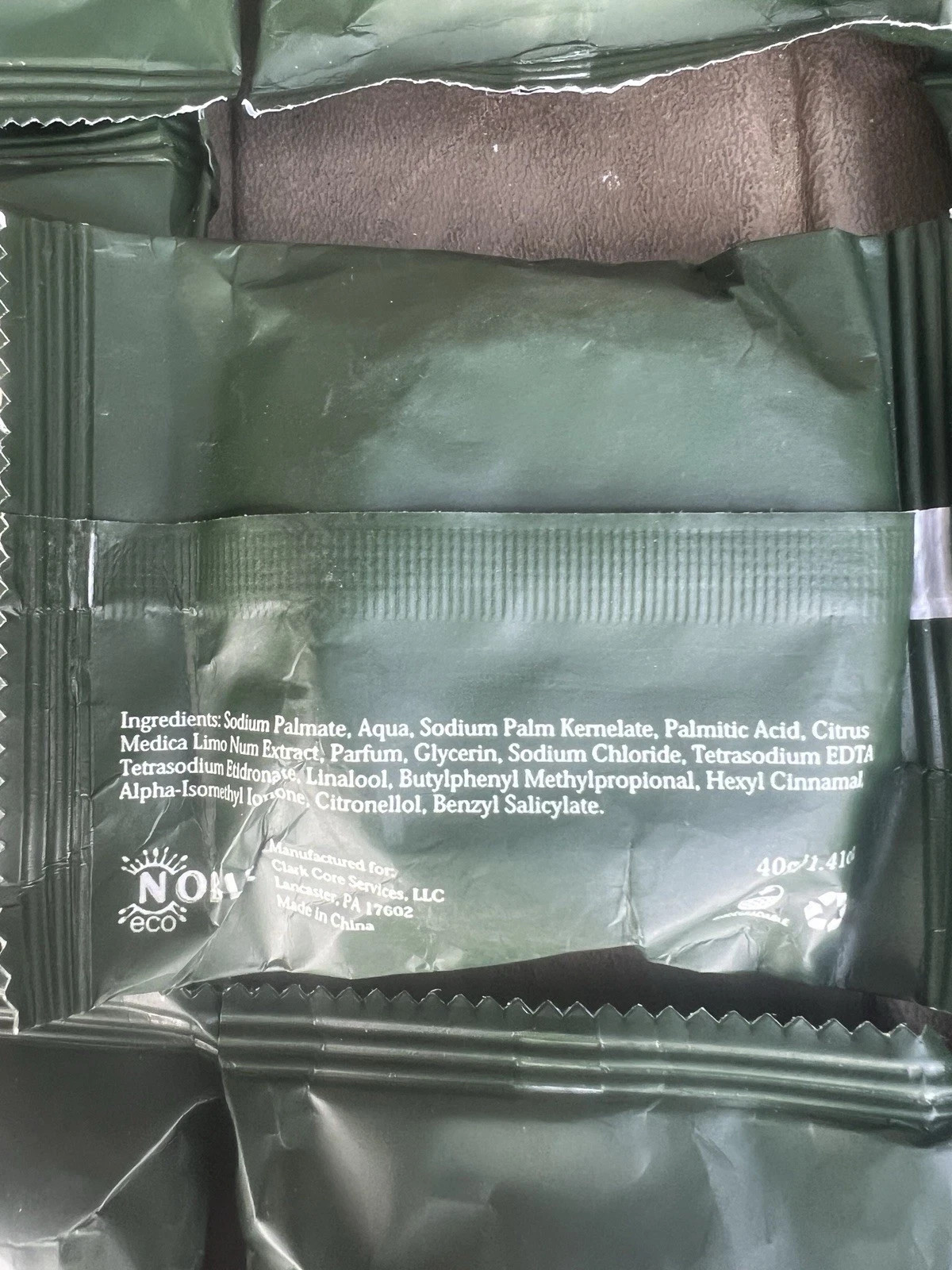 Natural Eco-Friendly Novo Terra eucalyptus + lemon Gentle Bath Soap Travel Size