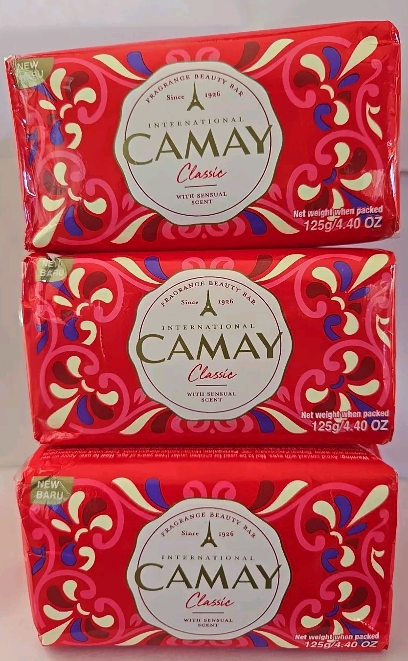 Camay Classic Bar Soap Pack Of 6 Bars sensual Sent 4.40oz Each