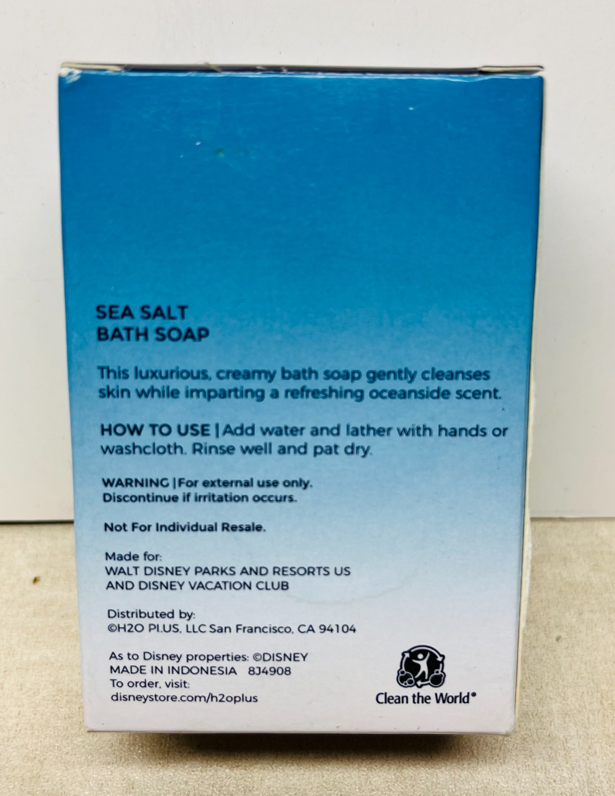 Disney Resorts H2O+ Beauty Sea Salt Bath Soap 2 oz (3 Bars) NEW