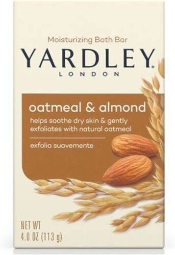 Yardley London Oatmeal & Almond Naturally Moisturizing Bath Bar 4.25 Oz 6 Pack
