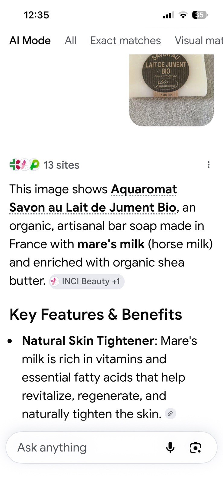 2 Mon Savon Au Lait French Milk Soaps Imported From France Mare’s Milk Aquaromat