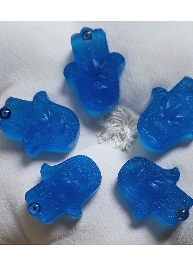 Hamsa Protection: Spiritual Artisanal Handcrafted Soap bar, Mediterranean flair
