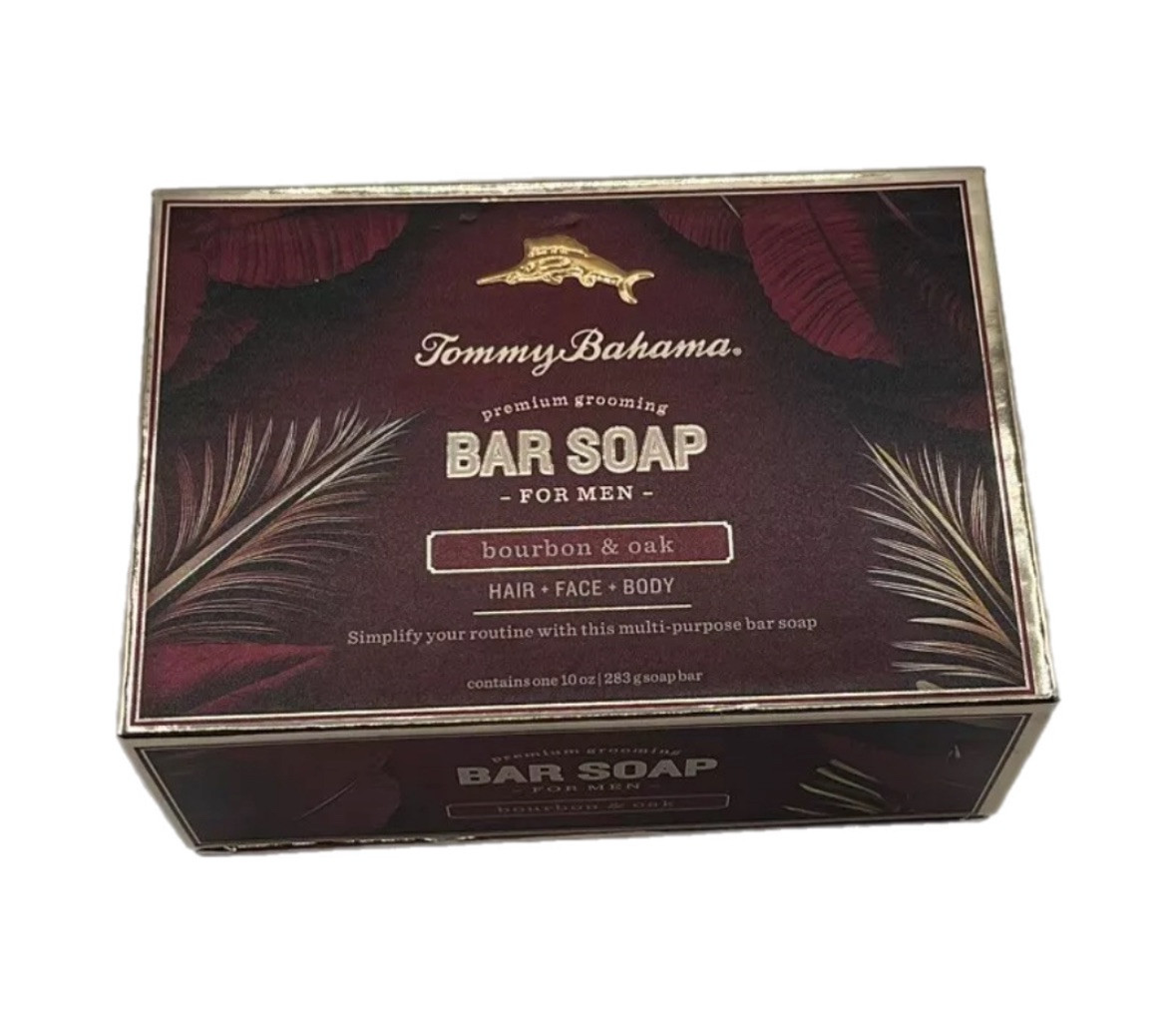 2x Tommy Bahama Face, Body & Hair Soap Bar for Men 10oz New In Box