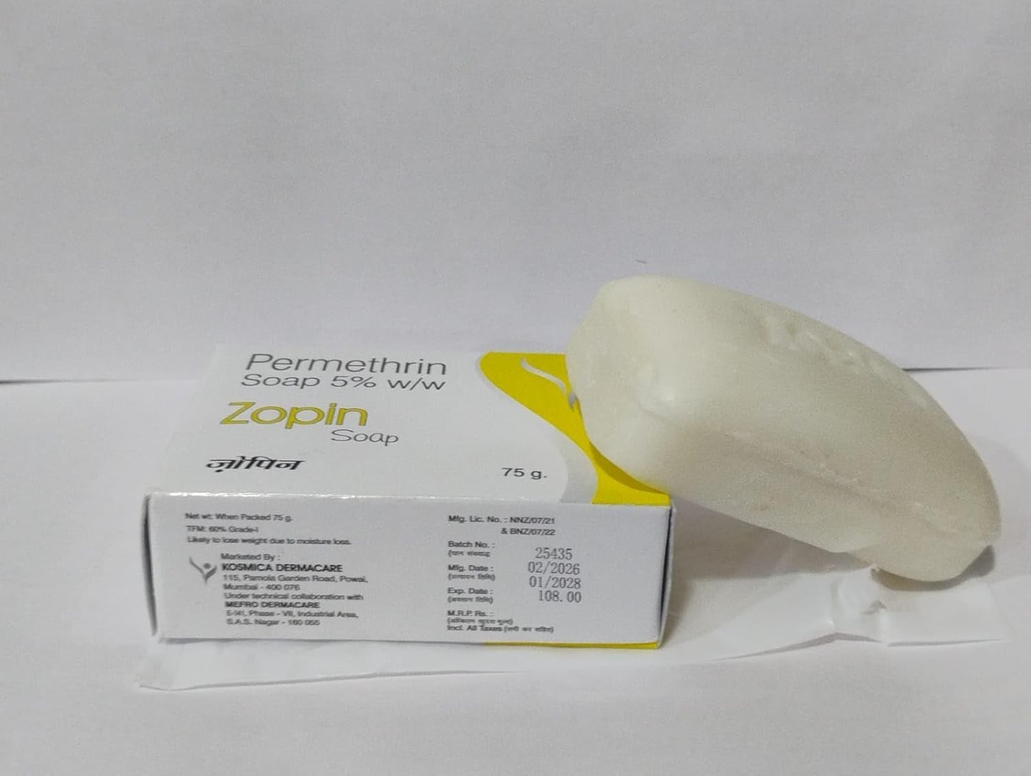 Zopin Permethrin Germ Protection Soap for Men & All Skin Types Pack of 3