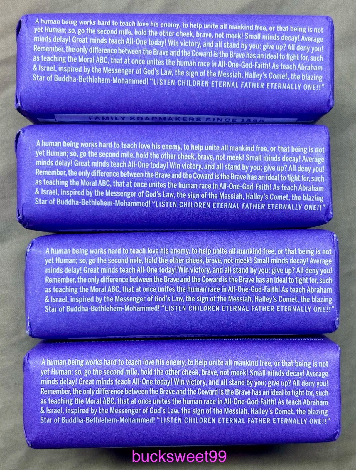 DR. BRONNER’S ALL-ONE HEMP LAVENDER Pure-Castile Bar Soap – 5oz – 4 PACK