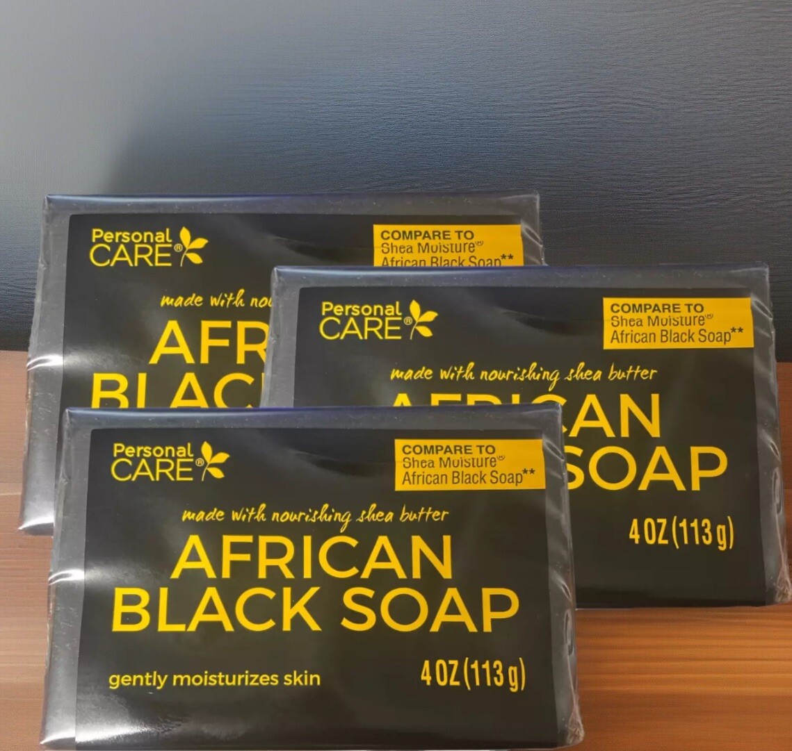 African Black Soap Clarifying Detoxifying Soap 4oz Compare to Shea Moisture