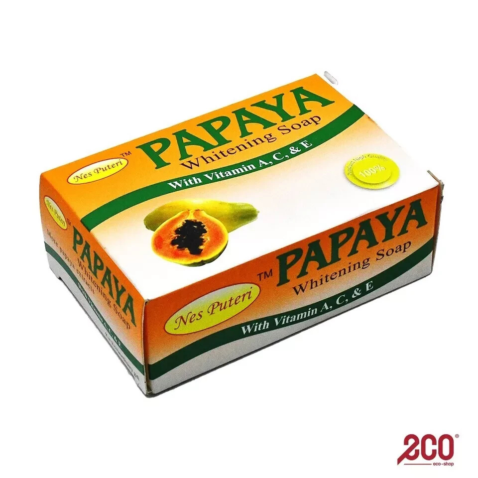 6 Bars x 100g Papaya Whitening Soap