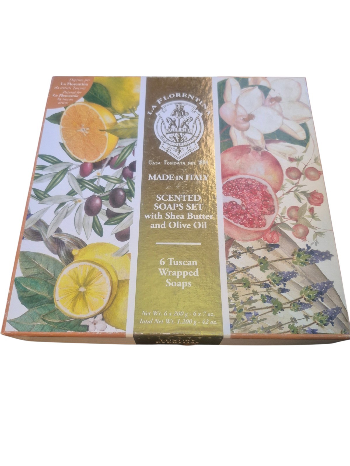 La Florentina Bar Soap Set Shea butter Olive Oil Natural Extract