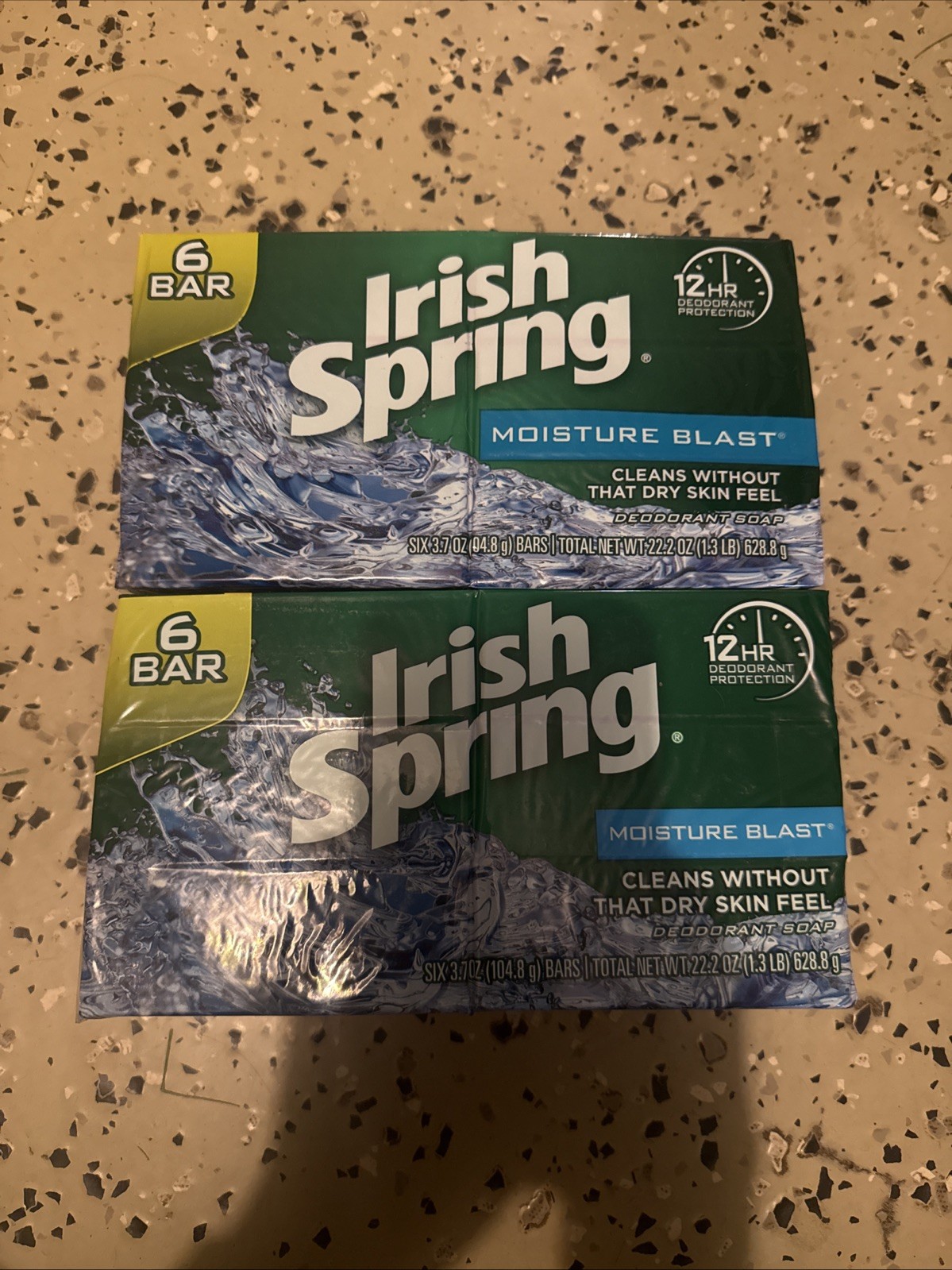 Irish Spring Moisture Blast Bar Soap 12 Pack Old Version No Flax Seed Fast Ship