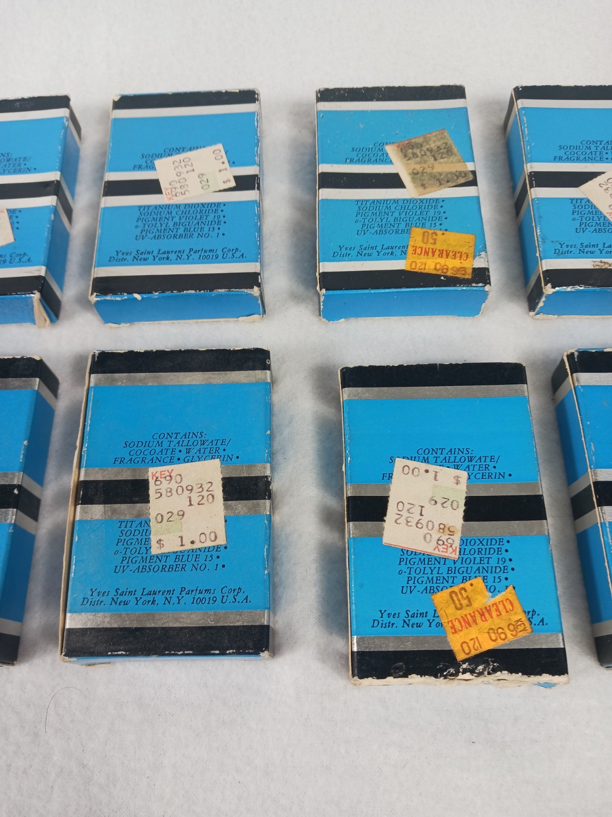 Vintage Yves Saint Laurent YSL Rive Gauche Perfumed Soap 1.5oz Lot 10 Bars NOS
