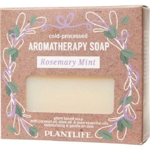 PlantLife Rosemary Mint Aromatherapy Herbal Bar Soap 4.5 oz. NEW