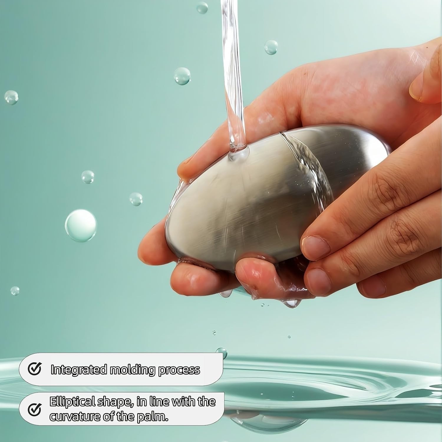 Chemical-Free Stainless Steel Soap Bar – Hand Odor Eliminator for Food Lovers