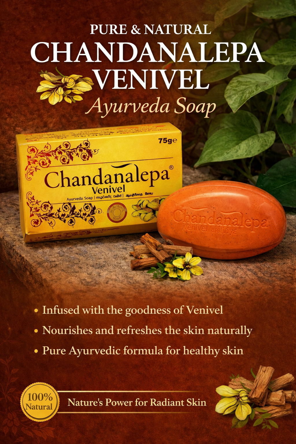 Chandanalepa venivel Ayurveda soap