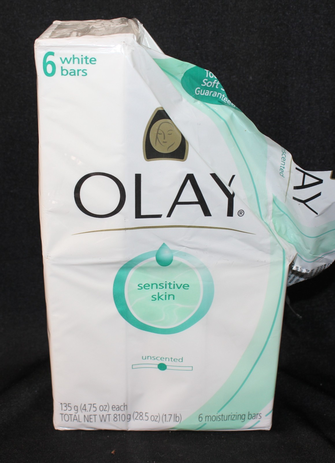 Olay SENSITIVE SKIN Beauty Bar Soap 4.75oz Each New Open Pkg 4 Bars Total