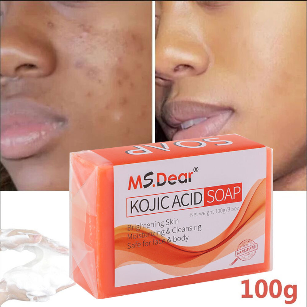 3/5x Kojic Acid Soap Bars Dark Spot Remover Turmeric Brightening Face Body Skin
