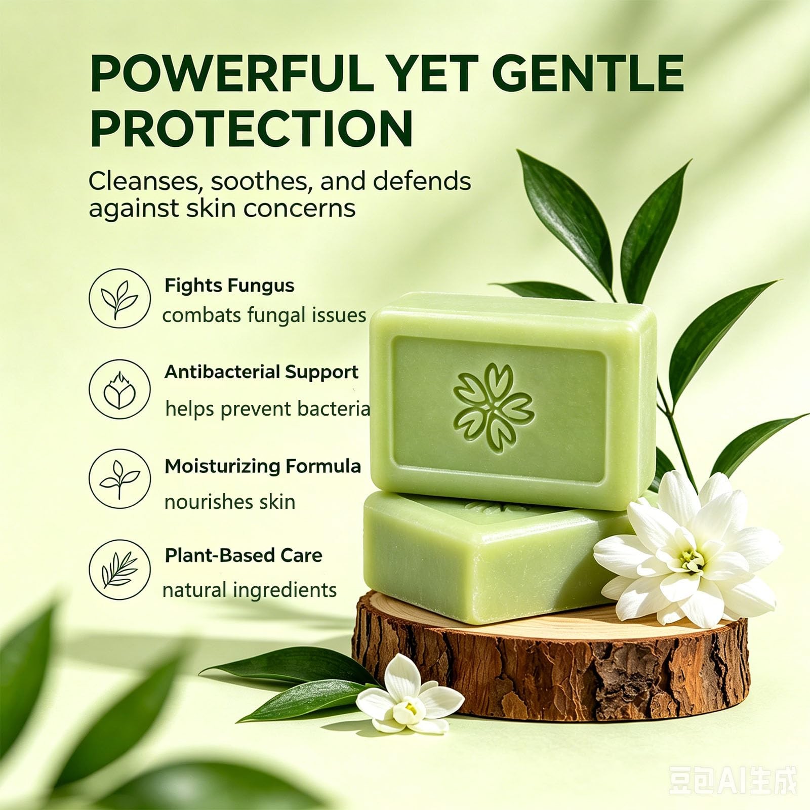 Ironbark Antifungal Soap Bar, Iron Bark Soap & Clear Bar with Tea Tree Oil fo…