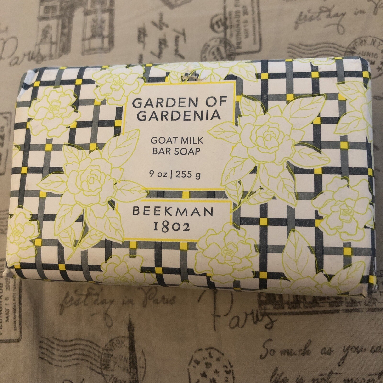 BEEKMAN 1802 Garden Of Gardenia Goat Milk Bar Soap 255g Jumbo Sealed NIB