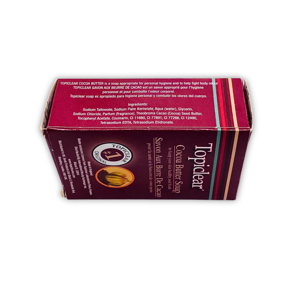 Topiclear Cocoa Butter Soap 3oz / 85g Original Formula Moisturizing Bar