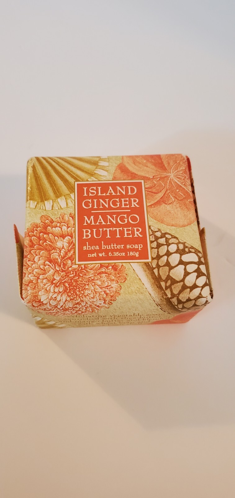 GREENWICH BAY SOAP/ NEW ISLAND GINGER MANGO BUTTER SHEA BUTTER SOAP 6.35 OZ