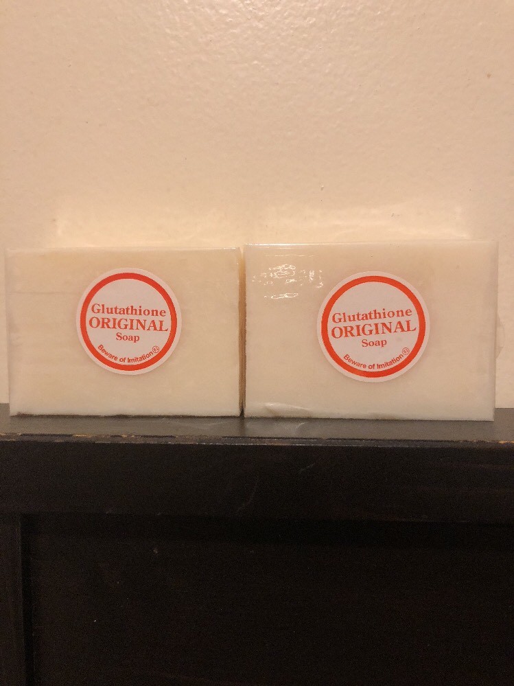 2 x Original Pure Glutathione Skin Whitening, Lightening, Bleaching Soap.