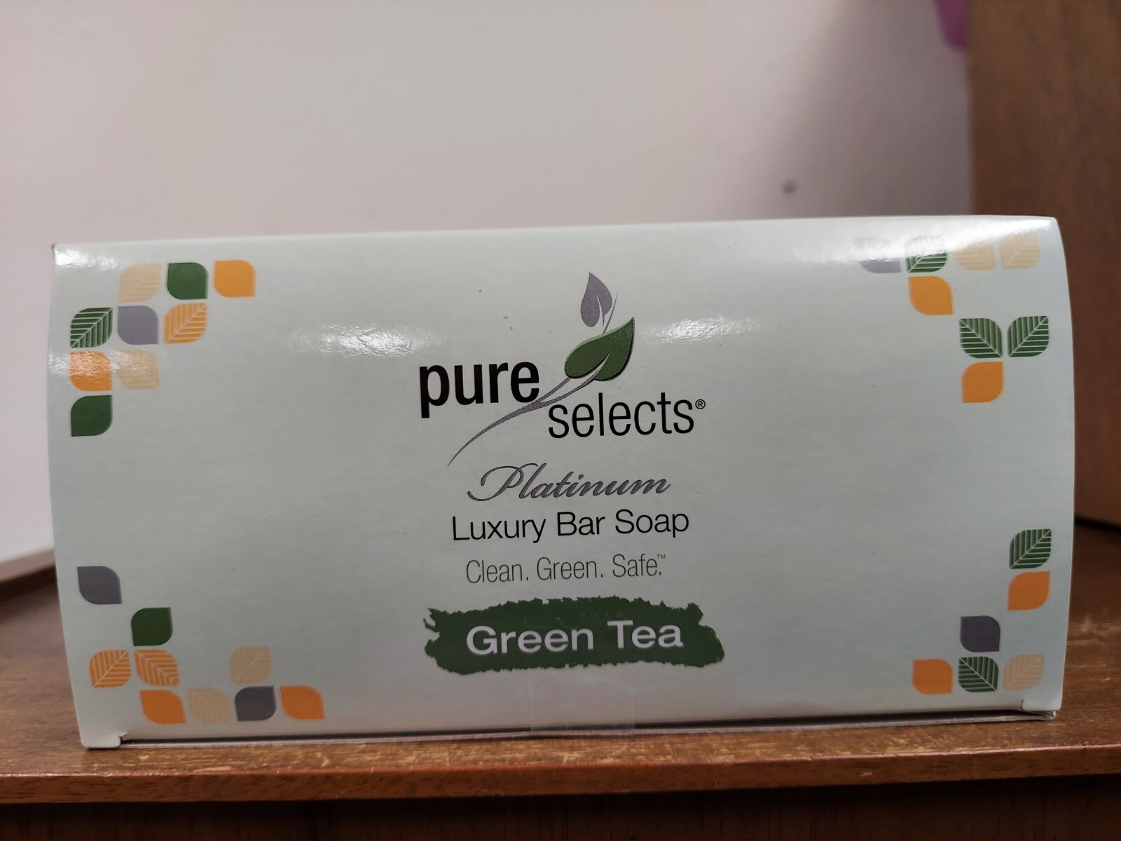 Pure Selects Green Tea Platinum Luxury Bar Soap Six (6) 3 oz Bars New NRFB