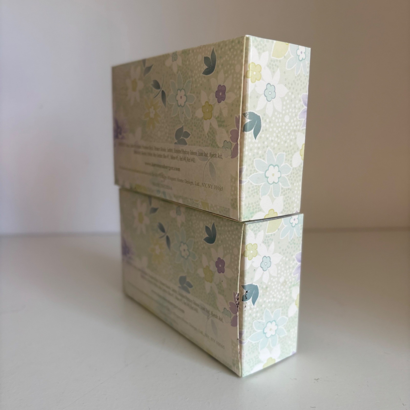 Karen Neuburger Lavender Triple Milled Soap Floral Set 2 New 5 oz each Full Size