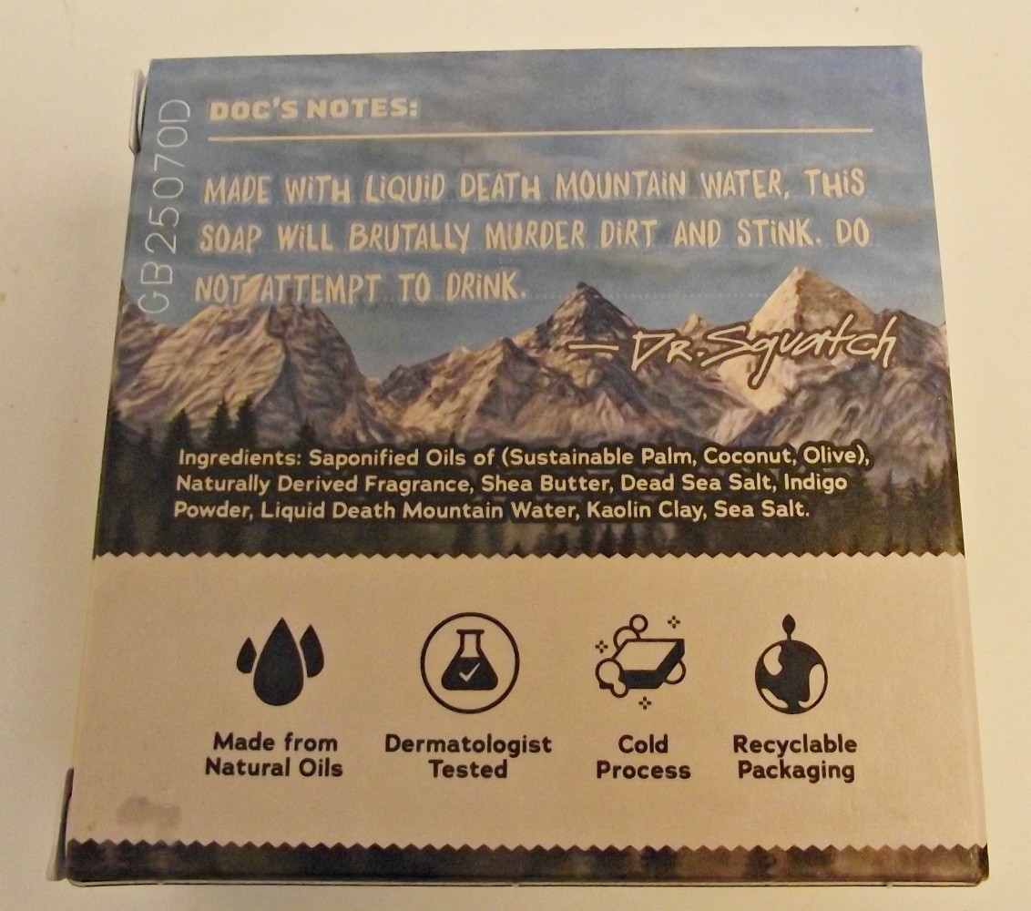 DR SQUATCH Dirt Destroyer Men’s Natural Soap Liquid Death 10 New Bars Ltd Ed