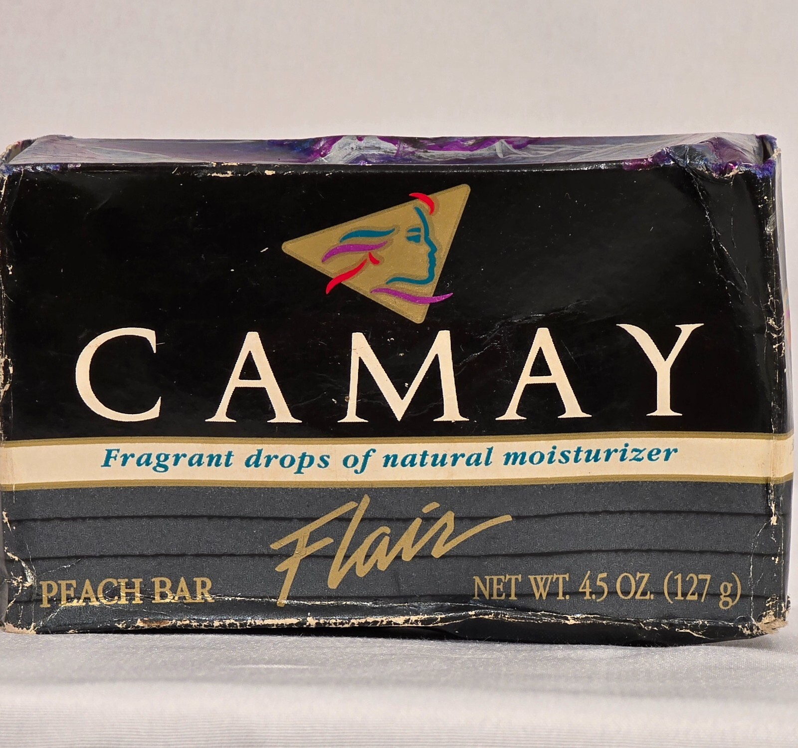 Vintage 1992 P&G Discontinued Camay Flair Natural Moisturizer Peach Bar Soap