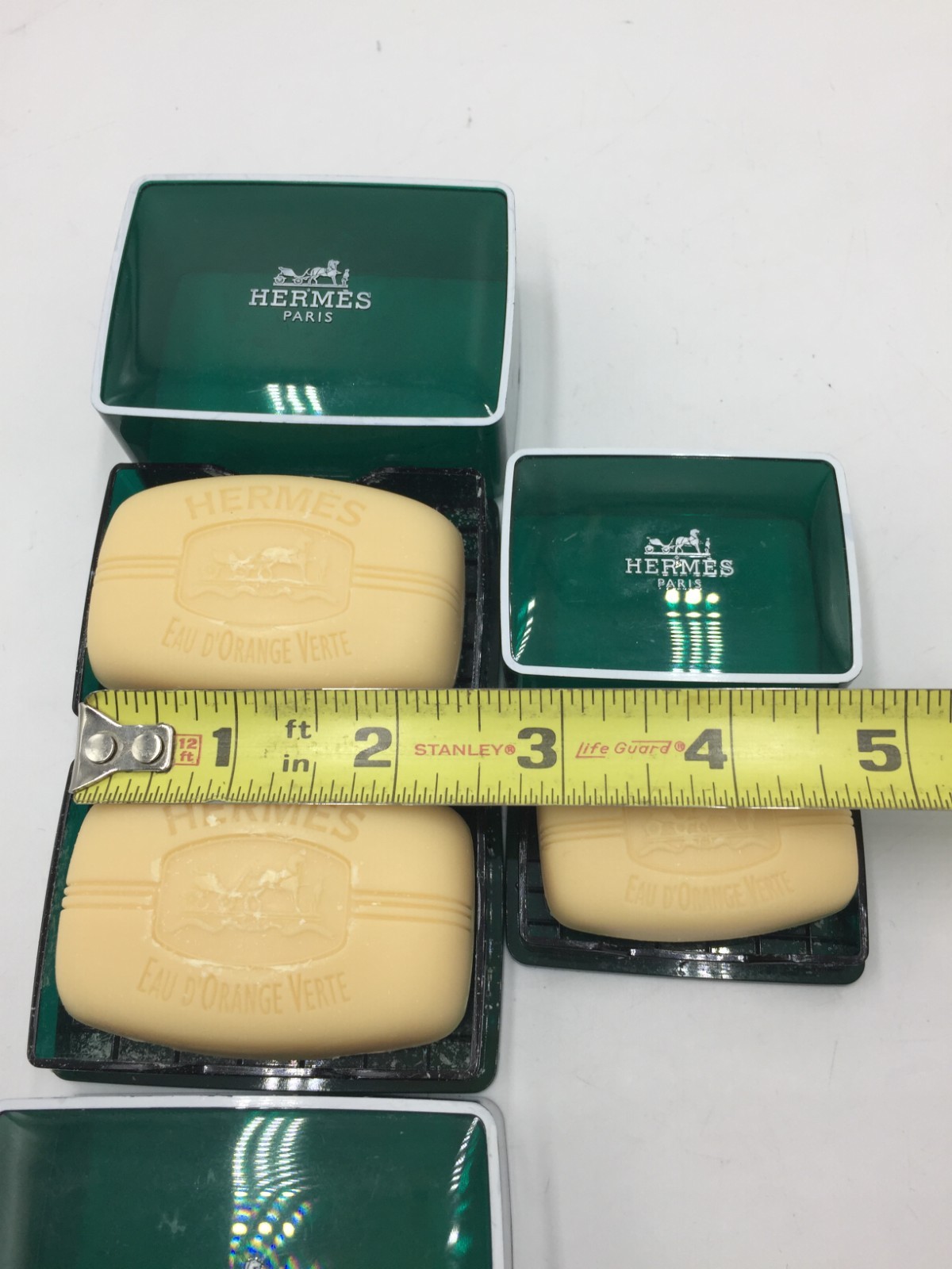 3 Hermes Paris Travel Bar Soap 2–1.7 Oz & 1–0.8 Oz, Made in France