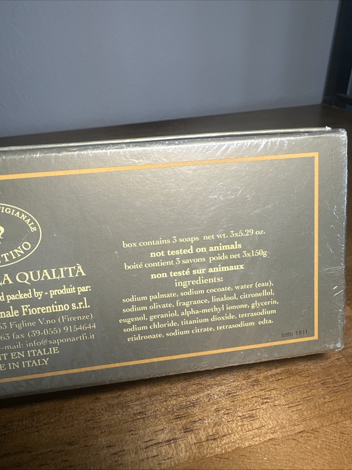 Fiorentino Italian Soap 3-Pack 5.29 oz each Guardian Angels SEALED IN BOX A1