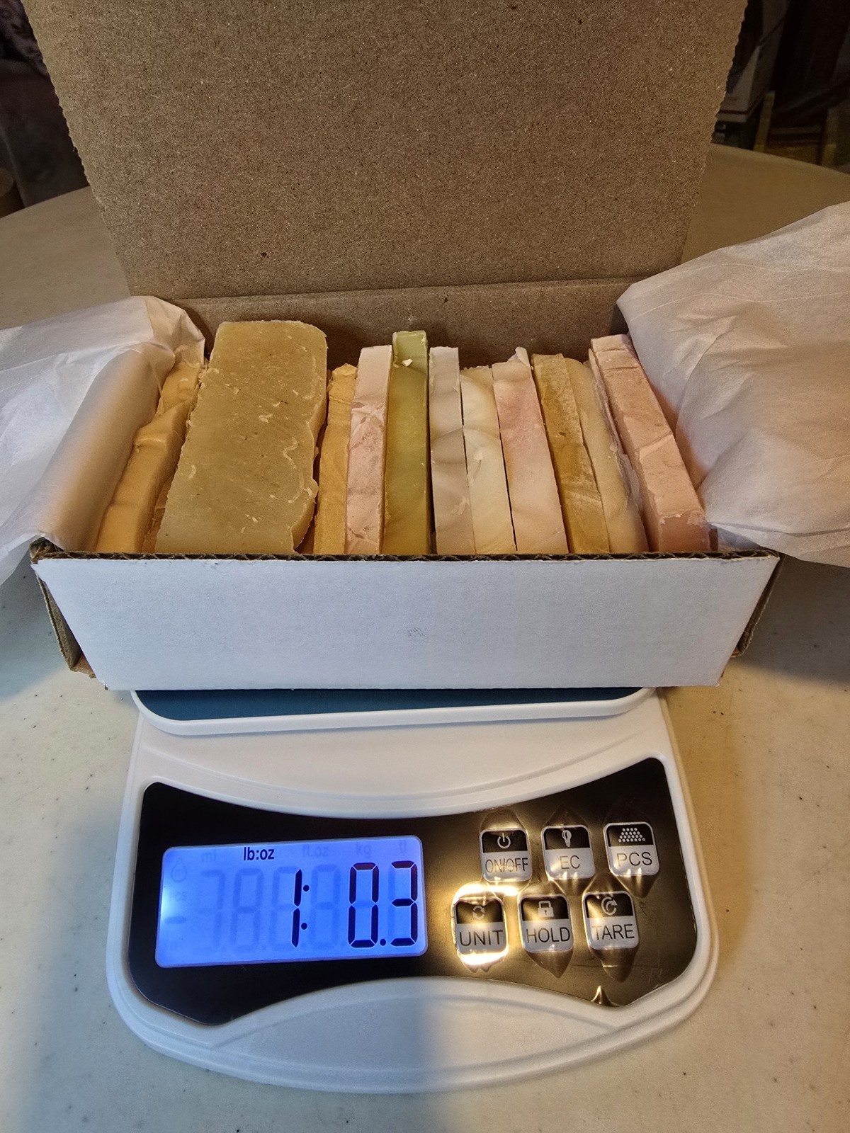 Soap Sample Box, One Pound Soap Sampler Box, Gift Soap, Boxed Soap,