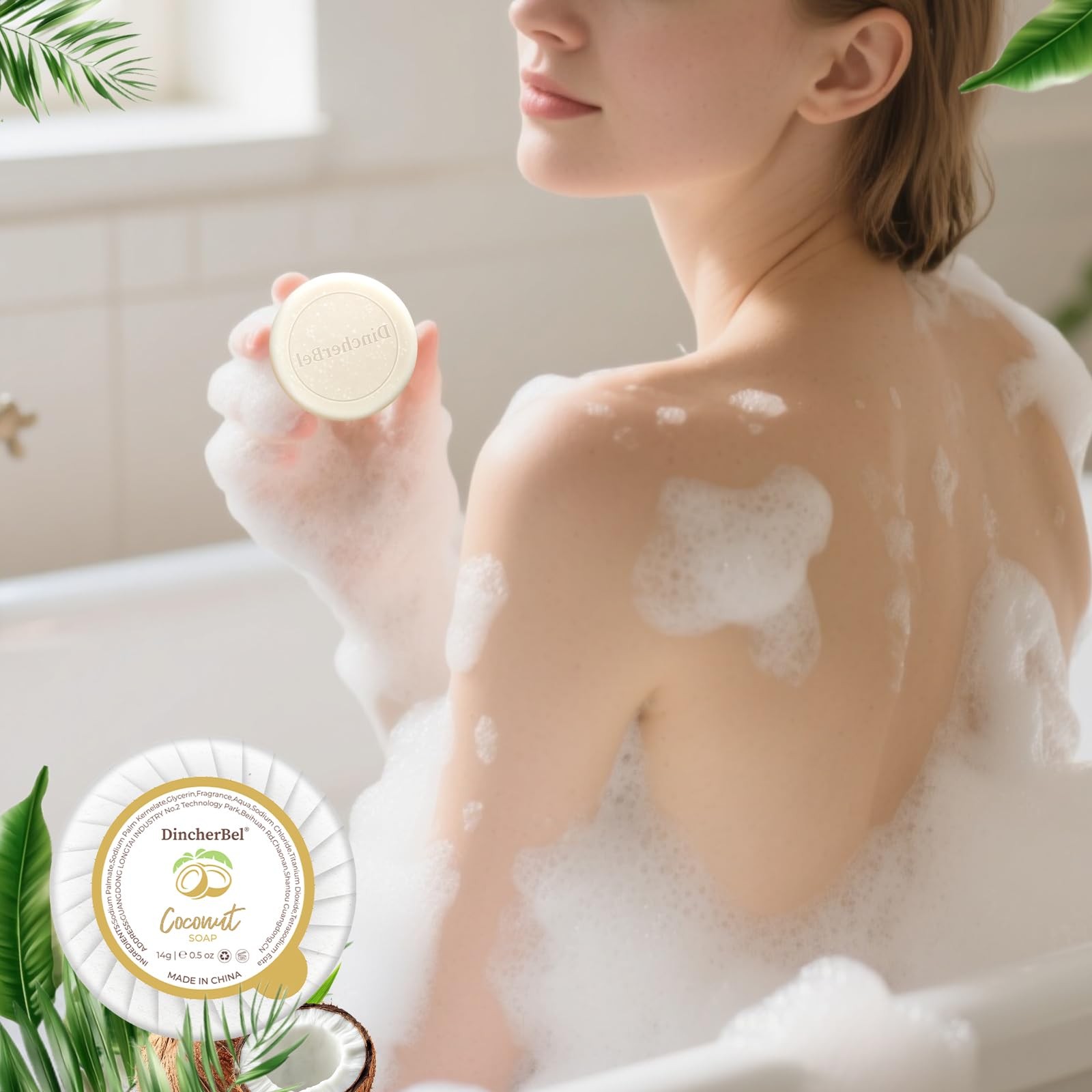 Hotel Soap Bars – 0.5 oz 50 Capsules Individual Round Soap (Travel Size) – Bu…