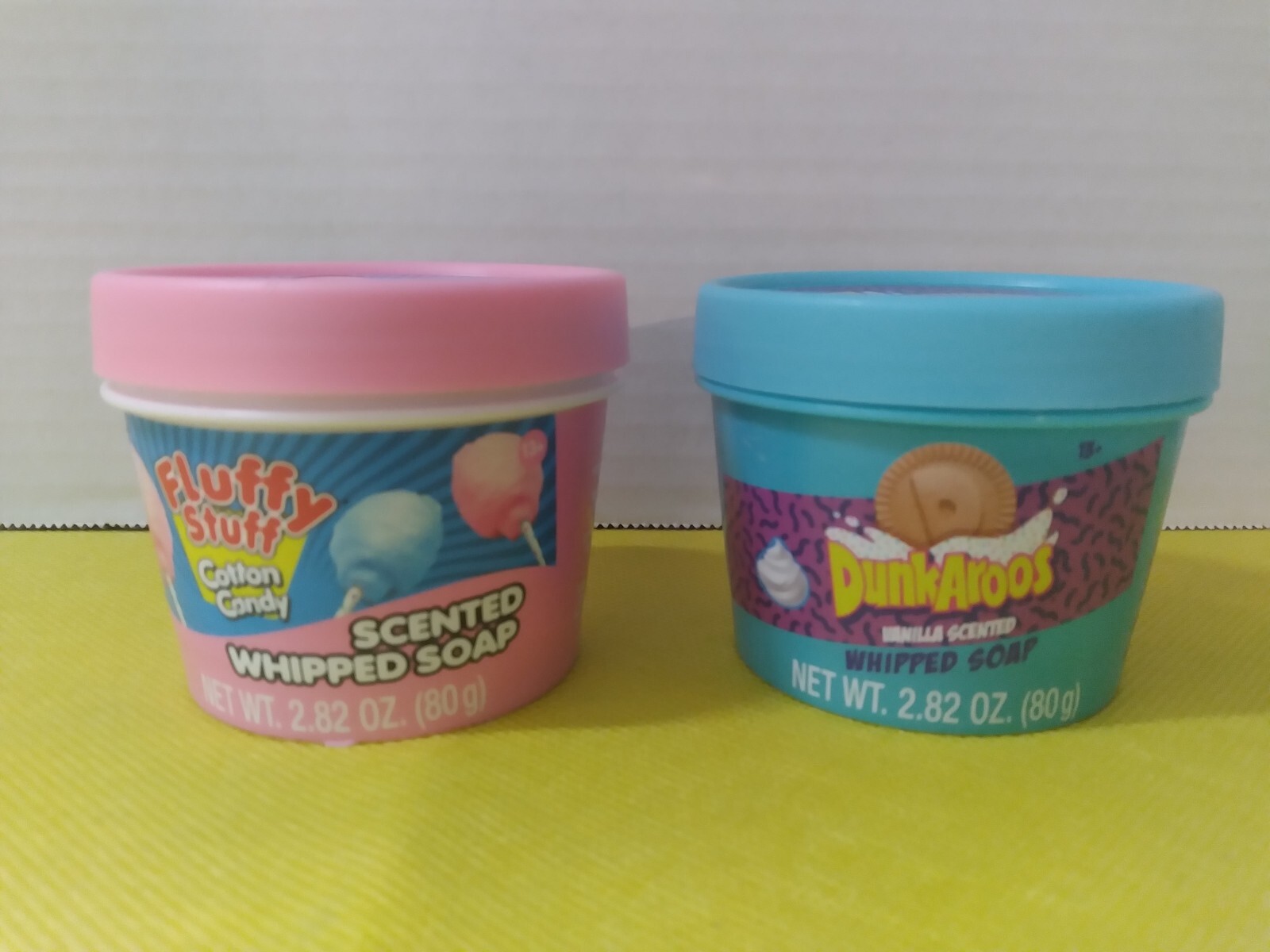NEW Fluffy Stuff Cotton Candy SCENTED & Dunkaroos SOAP 2.82 oz (lot 2) Fun