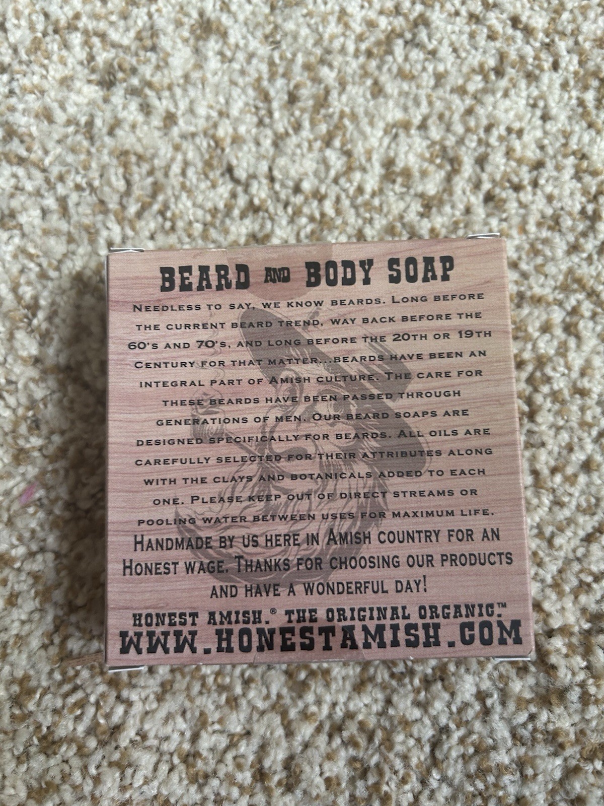 Honest Amish ~ Organic Handmade Soap ~ Beard And Body Soap – Made In The USA –