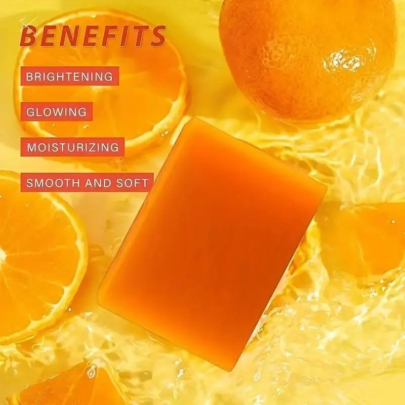 4 Pack Koji Handmade Lemon Bath Soap Facial & Body Cleansing Soap for Daily Use