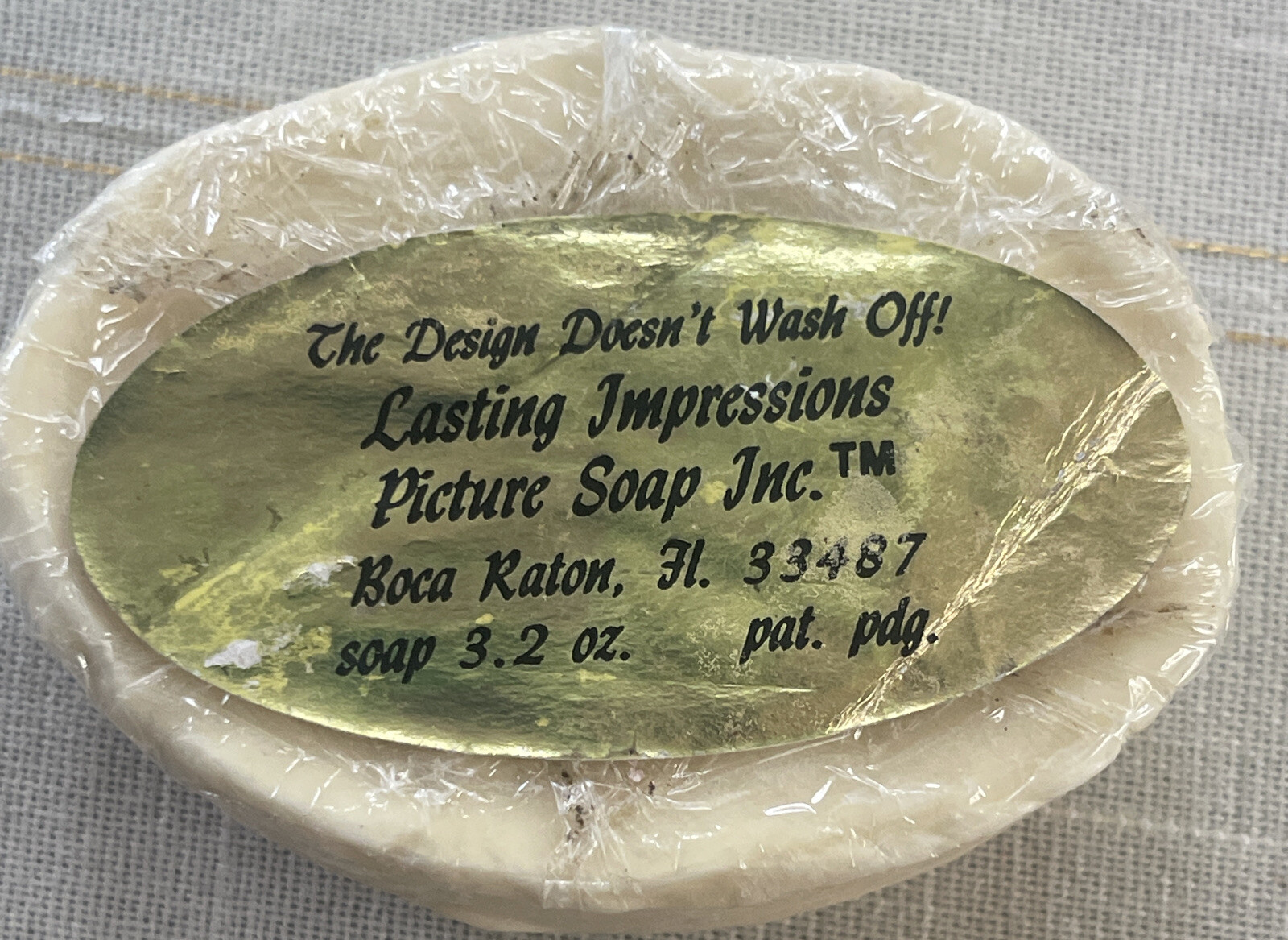 Kitty Cat Lasting Impressions Picture Bar Soap – Will Not Wash Off Ginger Tabby