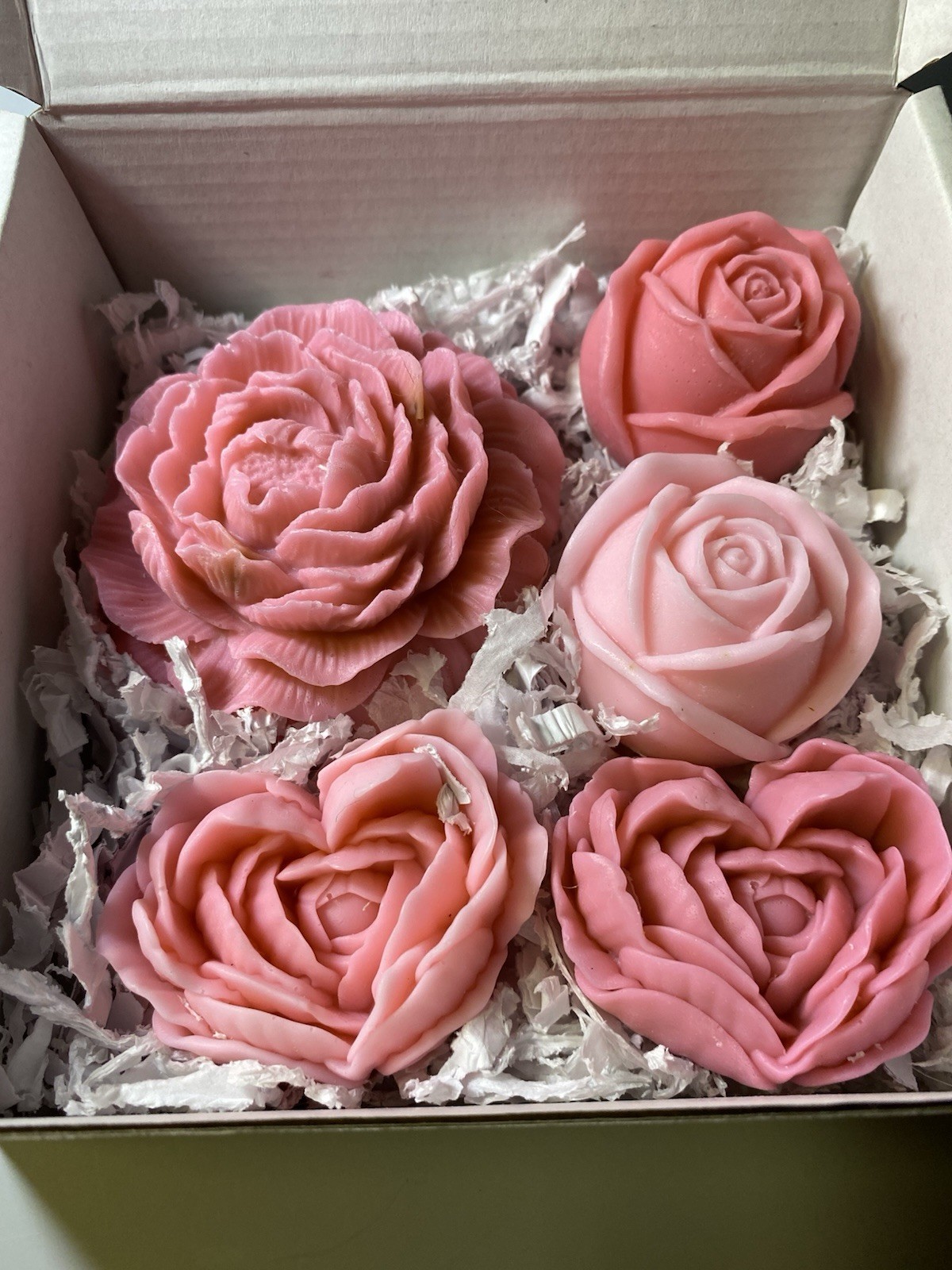 Mother’s Day Gift Soap Roses | Handmade Floral Scented | Gift Box set of 5